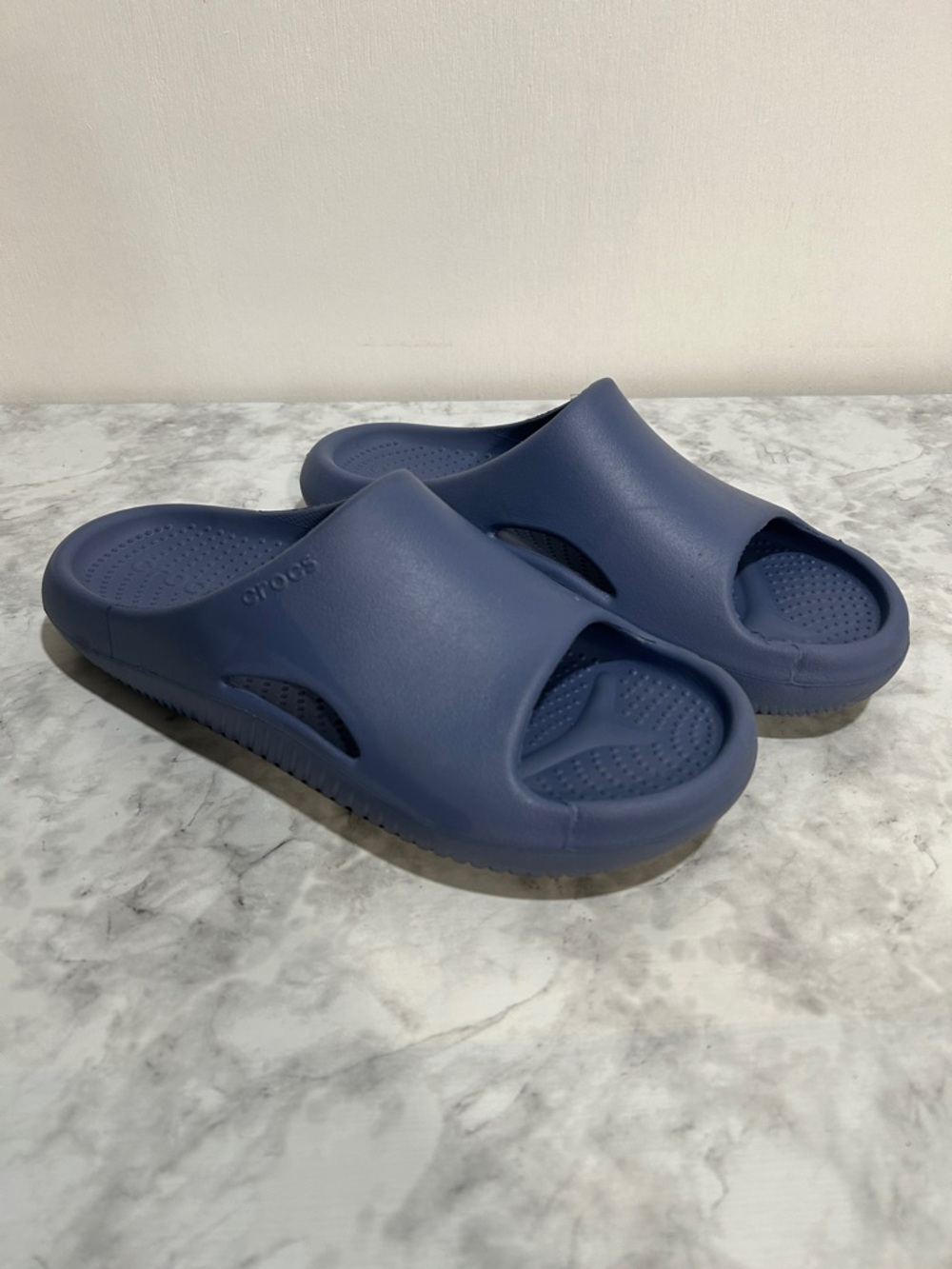 CROCS Unisex Navy Slide Sandals Sz W10 M8